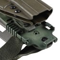 Kabura Doubletap OWB Strighter SLS z QLS VIS 100 pas na udo, oliwkowa