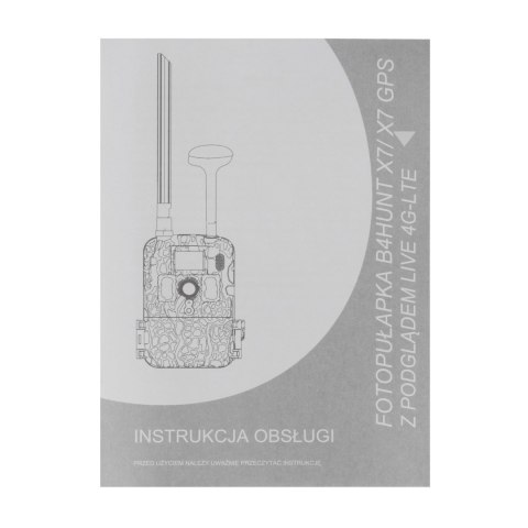 Kamera fotopułapka B4Hunt X7 GSM + panel solarny + karta pamięci 32 GB