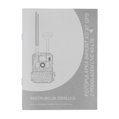 Kamera fotopułapka B4Hunt X7 GSM + pozycjonowanie GPS + panel solarny + karta pamięci 32 GB
