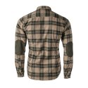 Koszula męska Tagart Alaska slim, flanelowa, beżowa w zieloną kratę
