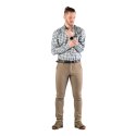 Koszula męska Tagart Malmo slim w niebiesko-białą kratę