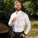 Koszula męska bawełniana Tagart Koziołek biała