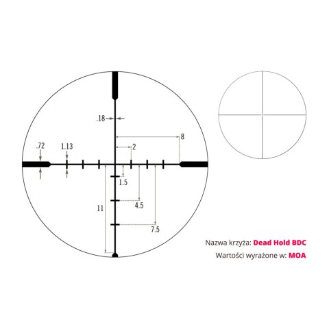 Luneta celownicza Vortex Diamondback 3,5-10x50 1''