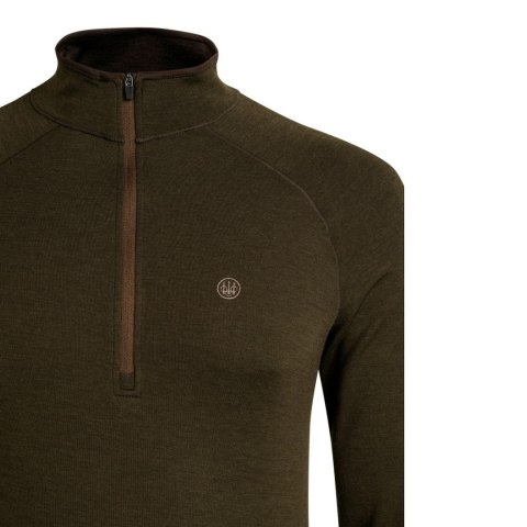 Sweter Beretta Glider Merino Half Zip, zielony