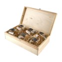 Szklanki do whisky Golden Fox Luna Wild Boar Silver zdobione odlewanym elementem 6 szt.