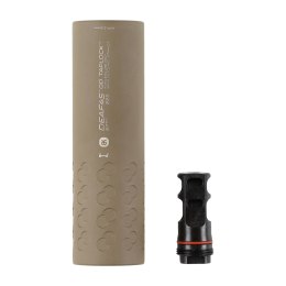 Tłumik do broni BK Precise DEAF45 QD Taplock 3GUN 1/2x28 UNEF z hamulcem Magpul FDE