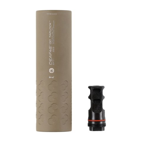 Tłumik do broni BK Precise DEAF45 QD Taplock 3GUN 1/2x28 UNEF z hamulcem Magpul FDE