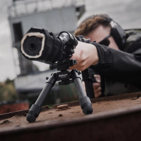 Bipod karbonowy Linko Gear HB-C02M na picatinny i ARCA czarny