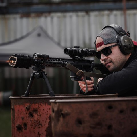 Bipod karbonowy Linko Gear HB-C02M na picatinny i ARCA czarny