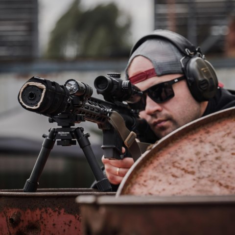 Bipod karbonowy Linko Gear HB-C02M na picatinny i ARCA czarny