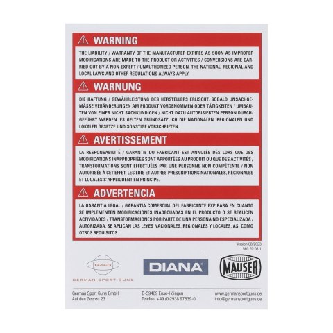 Wiatrówka Diana Panther 350 Magnum T06 syntetyk 5,5 mm