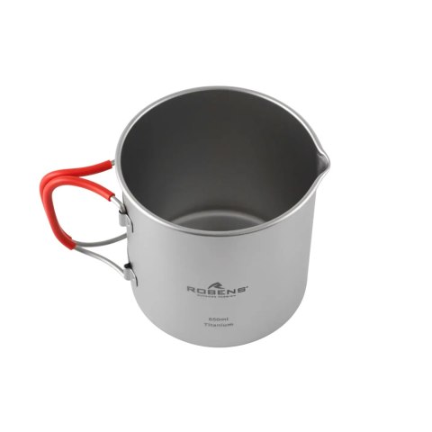 Garnek tytanowy Robens Forge Solo Pot Ultralight 650 ml - silver