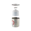 Garnek tytanowy Robens Forge Solo Pot Ultralight 650 ml - silver