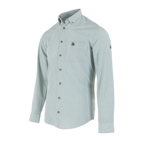 Koszula Tagart Harrington Slim w drobną kratkę, zielona
