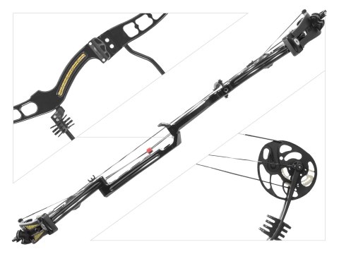Łuk bloczkowy dla doroslych Ek AXIS 2.5 CNC 30-70 lb 32" czarny