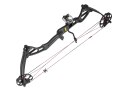 Łuk bloczkowy dla dorosłych i młodzieży Ek Rex Quad 15-55 lb 28" czarny