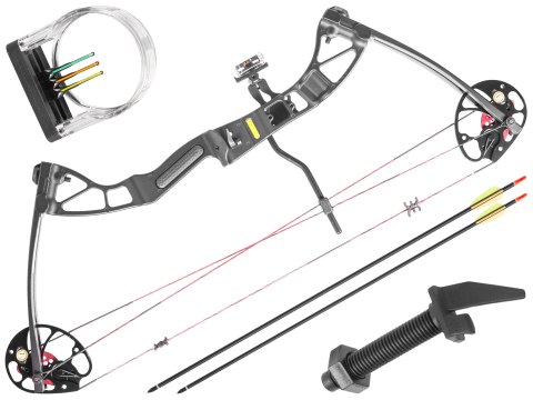Łuk bloczkowy dla dorosłych i młodzieży Ek Rex Quad 15-55 lb 28" czarny