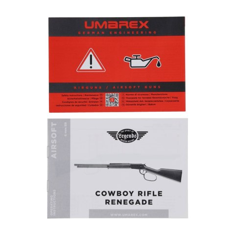 Replika karabinek Legends Cowboy Rifle Renegade 6 mm czarna