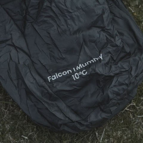 Śpiwór syntetyczny Easy Camp Falcon I Mummy 10°C - grey
