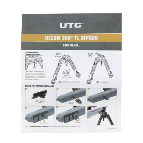 Dwójnóg Leapers UTG składany Recon 360 TL 8-12"