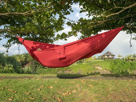 Hamak Ticket To The Moon jednoosobowy burgundowy