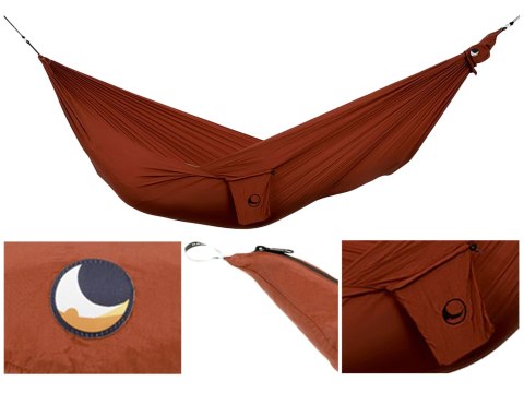 Hamak Ticket To The Moon jednoosobowy burgundowy