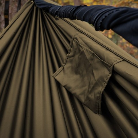 Hamak TigerWood Ważka V1 z moskitierą Double Zip, khaki