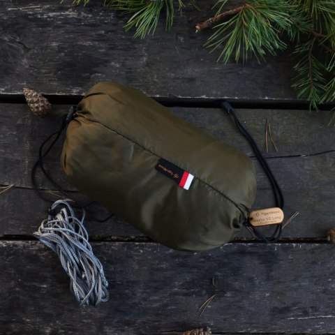Hamak TigerWood Ważka V2 long z moskitierą Double Zip, khaki
