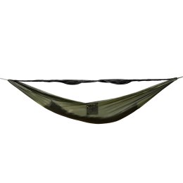 Hamak TigerWood Ważka V2 long z moskitierą Double Zip, zielony