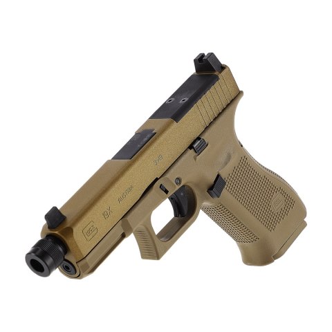 Replika pistolet ASG Glock 19X MOS 6 mm coyote BB CO2