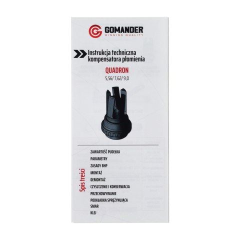 Tłumik płomienia Gomander Quadron S 9 M14X1
