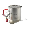 Zestaw do gotowania tytanowy Robens Fire Wisp Solo Cook Set Ultralight 650 ml - silver