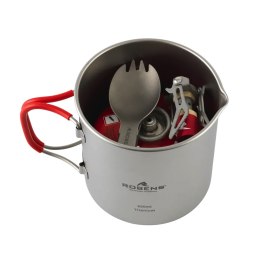 Zestaw do gotowania tytanowy Robens Fire Wisp Solo Cook Set Ultralight 650 ml - silver