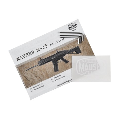 Karabinek bocznego zapłonu Mauser M15 TacOps kal. 22 LR Black