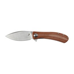 Nóż Składany Trollsky Knives Mandu EVO MTE007 Liner Lock Satin 14C28N, Brown Micarta