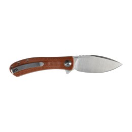 Nóż Składany Trollsky Knives Mandu EVO MTE007 Liner Lock Satin 14C28N, Brown Micarta