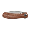 Nóż Składany Trollsky Knives Mandu EVO MTE007 Liner Lock Satin 14C28N, Brown Micarta
