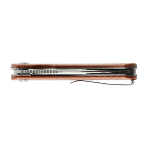 Nóż Składany Trollsky Knives Mandu EVO MTE007 Liner Lock Satin 14C28N, Brown Micarta