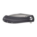 Nóż Składany Trollsky Knives Mandu EVO MTE008 Liner Lock Satin 14C28N, Black Micarta