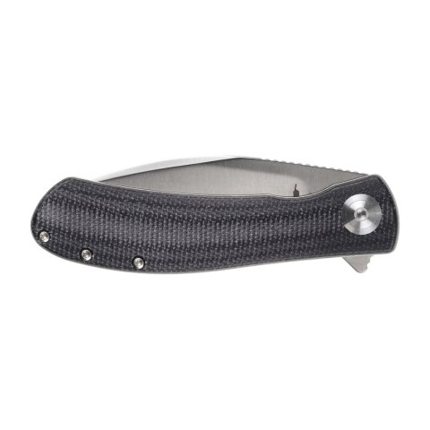 Nóż Składany Trollsky Knives Mandu EVO MTE008 Liner Lock Satin 14C28N, Black Micarta