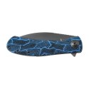 Nóż Składany Trollsky Knives Mandu EVO MTE011 Liner Lock Grey Stonewashed 14C28N Blue Turtle G10