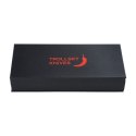 Nóż Składany Trollsky Knives Mandu EVO MTE012 Liner Lock Black Stonewashed 14C28N Orange Turtle G10
