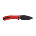 Nóż Składany Trollsky Knives Mandu XL MT021-XL Liner Lock Black 14C28N Red G10