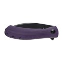 Nóż Składany Trollsky Knives Mandu XL MT022-XL Liner Lock Black 14C28N Purple G10