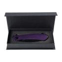 Nóż Składany Trollsky Knives Mandu XL MT022-XL Liner Lock Black 14C28N Purple G10