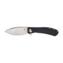 Nóż składany Trollsky Knives Mandu EVO MTE013 Liner Lock Satin MagnaCut Black CarbonTex G10