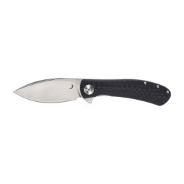 Nóż składany Trollsky Knives Mandu EVO MTE013 Liner Lock Satin MagnaCut Black CarbonTex G10