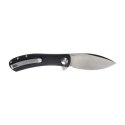 Nóż składany Trollsky Knives Mandu EVO MTE013 Liner Lock Satin MagnaCut Black CarbonTex G10