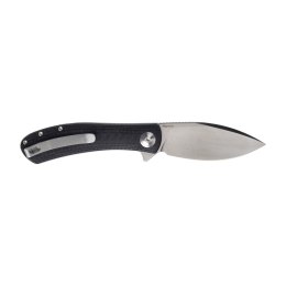 Nóż składany Trollsky Knives Mandu EVO MTE013 Liner Lock Satin MagnaCut Black CarbonTex G10