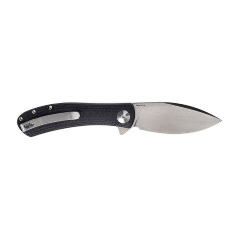 Nóż składany Trollsky Knives Mandu EVO MTE013 Liner Lock Satin MagnaCut Black CarbonTex G10